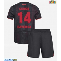 Bayer Leverkusen Patrik Schick #14 Heimtrikotsatz Kinder 2025-26 Kurzarm (+ Kurze Hosen)